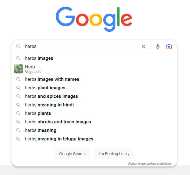 google search
